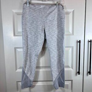 Lululemon Gray Ombre Mesh Panel Leggings Size 14 High Rise Yoga Pants